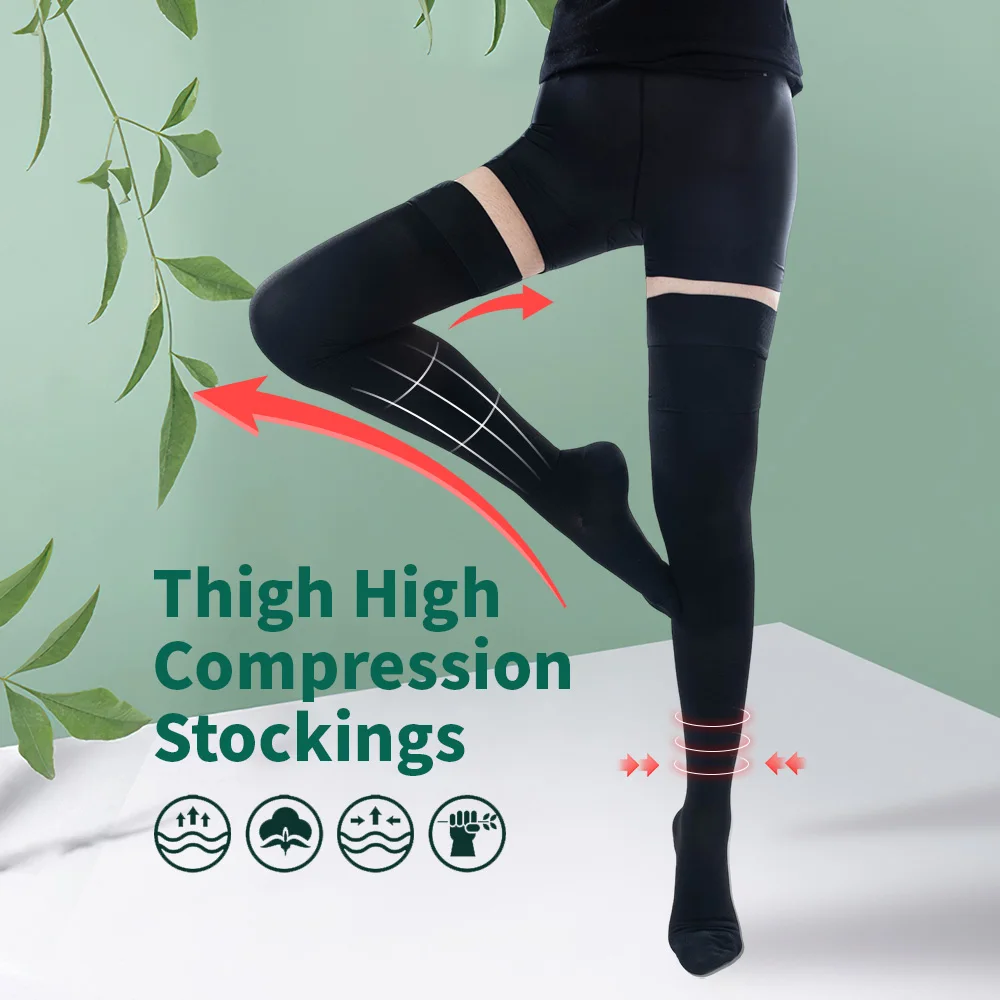 

Legbeauty компрессионные чулки унисекс для лечения варикозного расширения вен, чулки до бедра, носки для снятия стресса