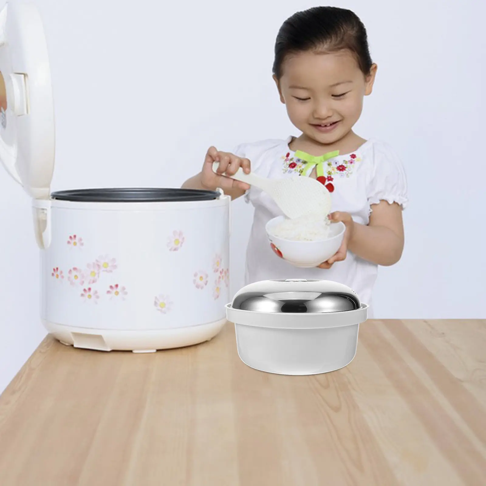 

Microwave Steamer Stainless Steel Classic Handle Design Kitchen Steamer Cooking Pot Rice Dumpling Buns Steamed Food Cooker