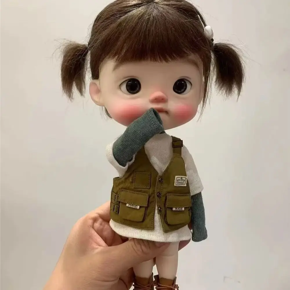 

2024 Новая кукла bjd sd 1/6 25 см diandian Girl с большой головой, электрический материал из смолы, подарок «сделай сам», макияж, бесплатная доставка телесного цвета