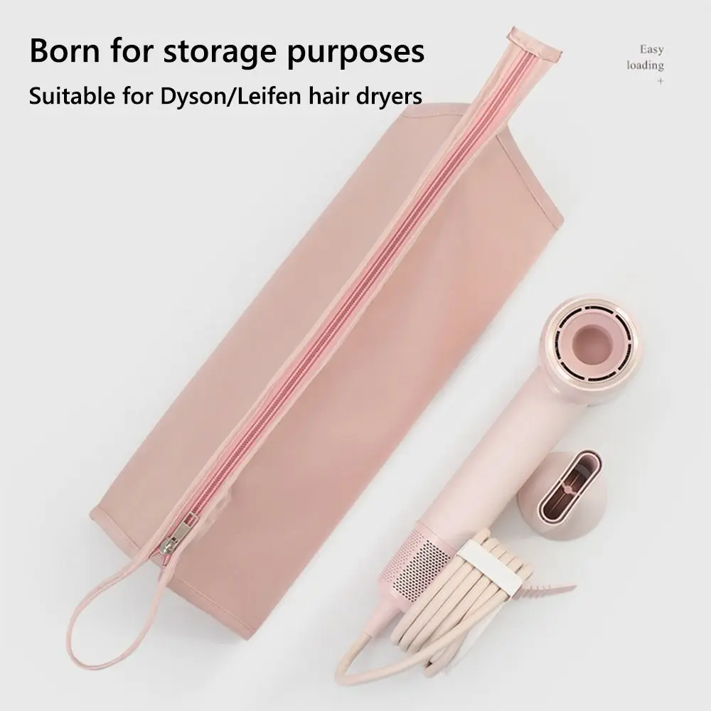 

Large Capacity Waterproof Storage Bag PU Leather Carrying Case for Dyson Airwrap Styler Hair Dryer Travel Organizer Case