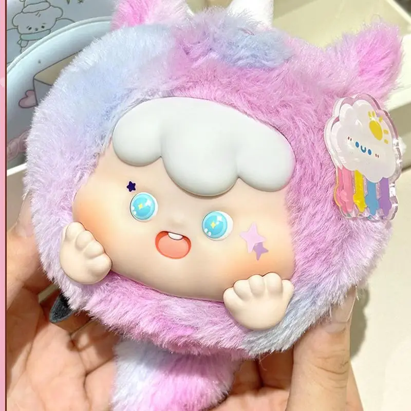 Boneca de pelúcia anime boneca vestindo roupa animal dos desenhos animados colecionável engraçado modelo criativo para o natal ano novo