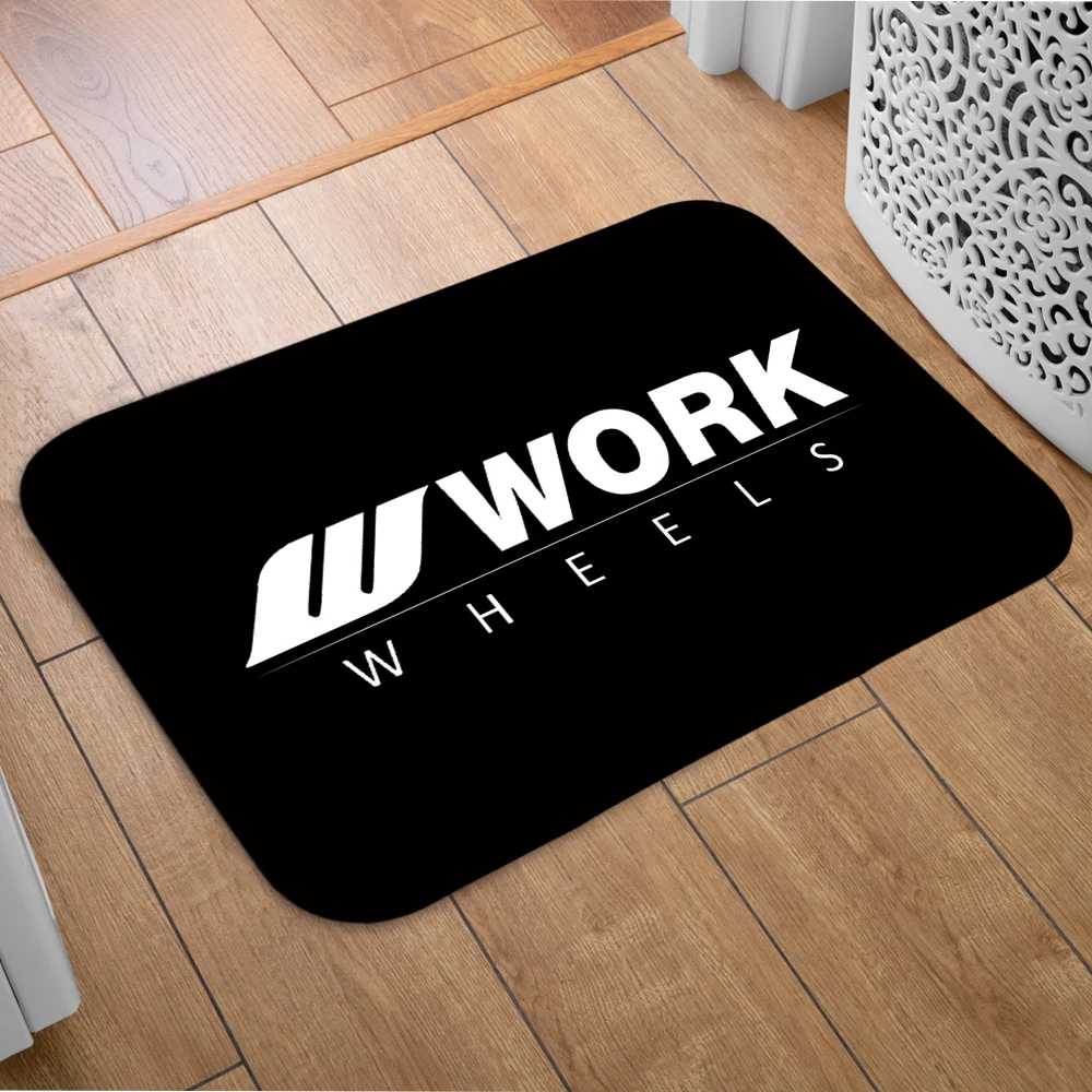 Japan Work Wheels Doormat Home Carpet Entrance Door Mats Modern Decor Carpet Bathroom Floor Mats 98