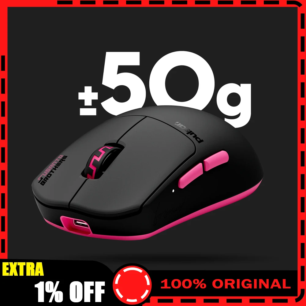

Pulsar Pro SUSANTO-X Mouse Dual Mode Wireless Mouse 8000Hz Polling Rate XS-1 Sensor Gaming Mice Lightweight PC Accessories