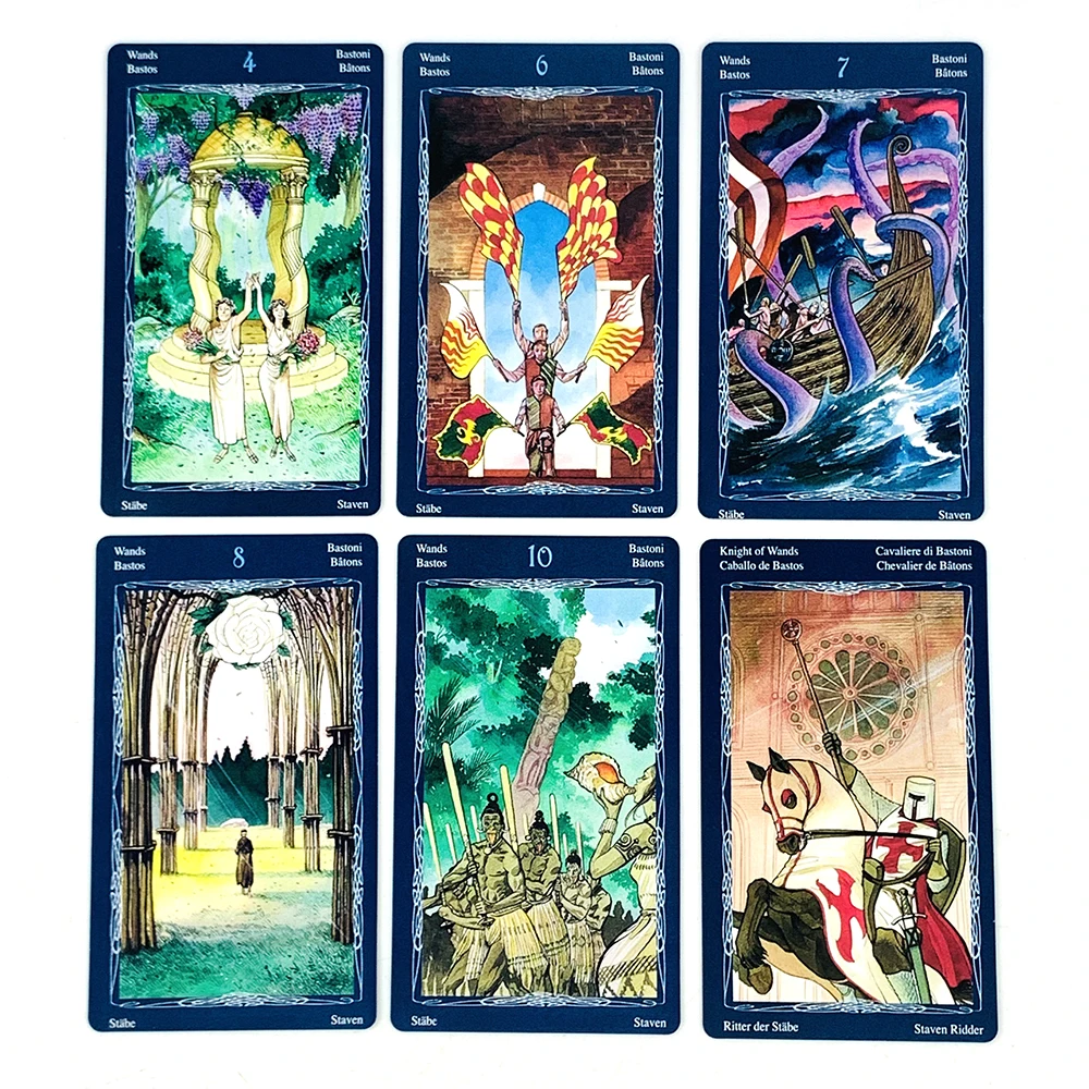 Nuevas cartas de Tarot, cartas de juego de reunión familiar, edición de adivinación de visiones en inglés, juegos Borad, Halloween, regalos de navidad