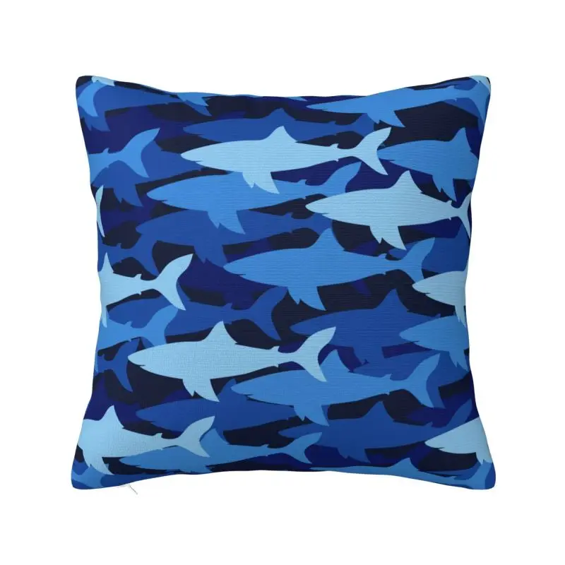 Luxury Ocean Animal Shark Cushion Cover 40*40 cm Polyester Throw Pillow Case for Living Room Bedding Sofa Pillowcase