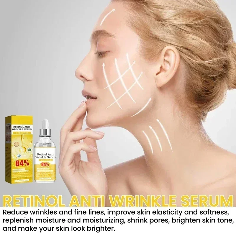 Retinol Facial Serum Fade Wrinkles Anti-Aging Brightening Skin Lifting Firming Care