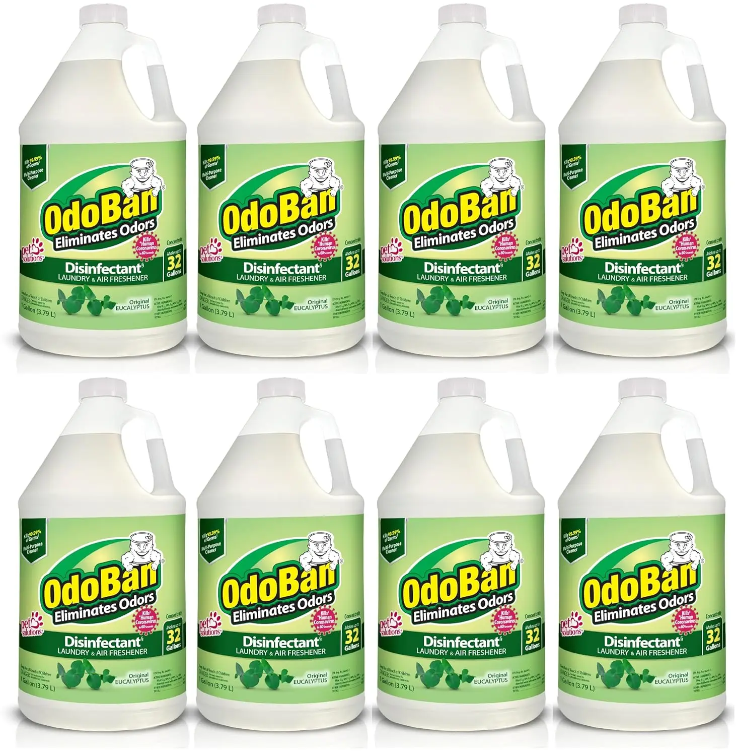 

Дезинфицирующий концентрат-нейтрализатор запахов с ароматом эвкалипта, произведено в США, 8 галлонов