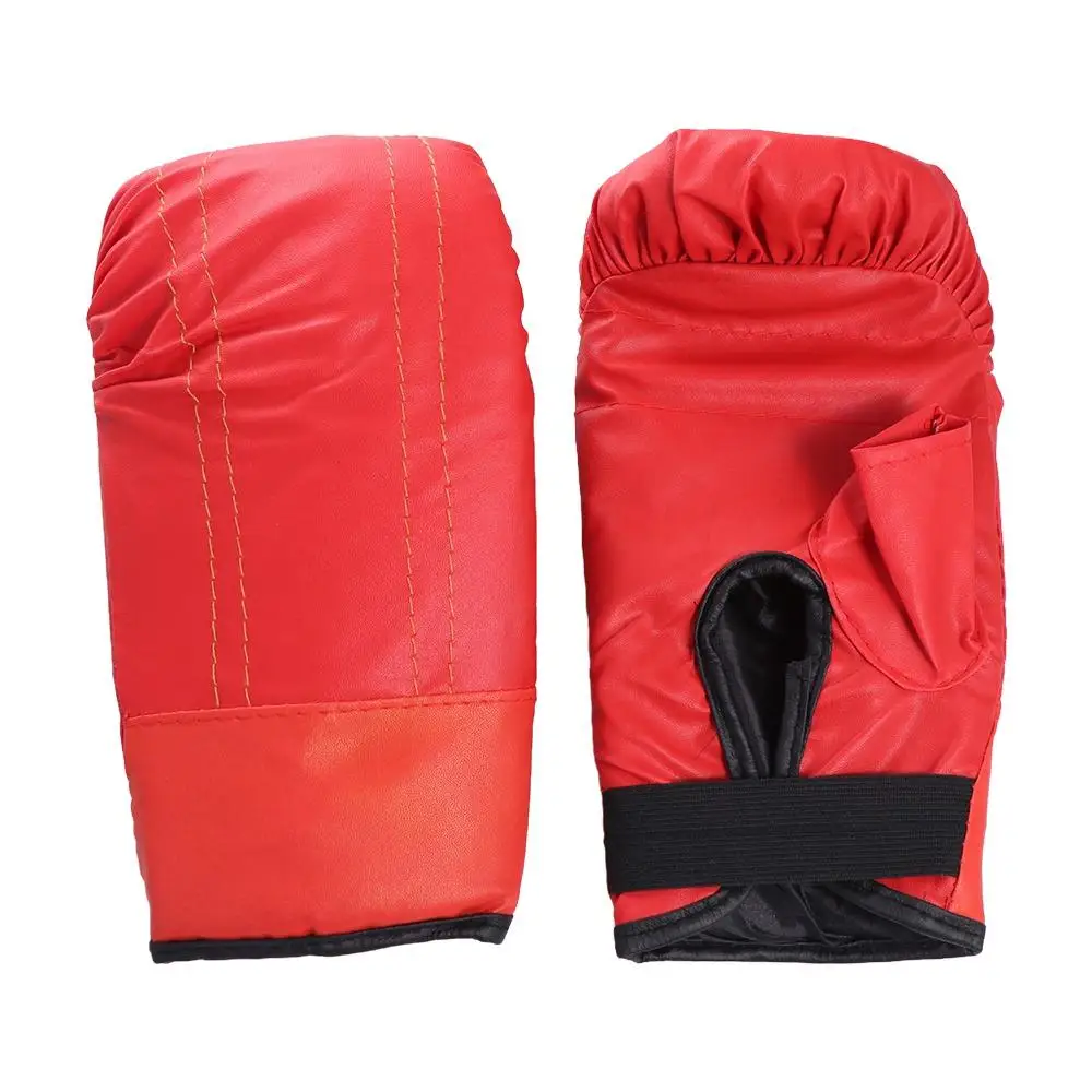 

Comfortable PU Leather Boxing Gloves Black Red Boxing Training Gloves Sponge Boxing Gloves Men Children