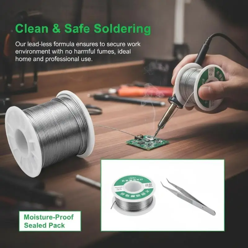 Low Temperature Easy Melt Solder Wire Silver Cored Universal Welding Rods for Plumbing Repair Home DIY Metal Connecting Tasks