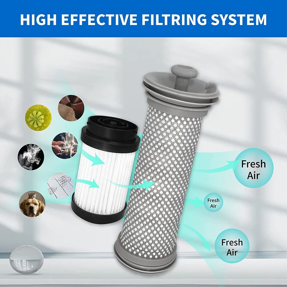 Kit de substituição do filtro para aspirador sem fio PURE, 2 pré filtros e 1 filtro HEPA