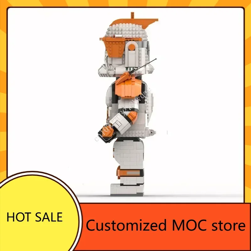 MOC 우주 전투 지휘관 코디 1단계 메가 피규어 건축 퍼즐 생일 장난감 어린이 크리스마스 선물