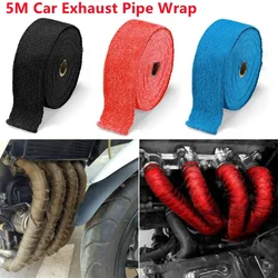 1Pc Car Exhaust Pipe Wrap Motorcycle Auto Insulation Heat Wrapped Tape