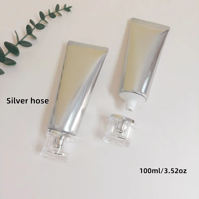 6 قطع 100 جرام أنبوب مستحضرات التجميل متوفر في المخزون، متوفر باللون الذهبي/الفضي بالكامل، متوفر لمصنع الدفعة الصغيرة بالجملة #5