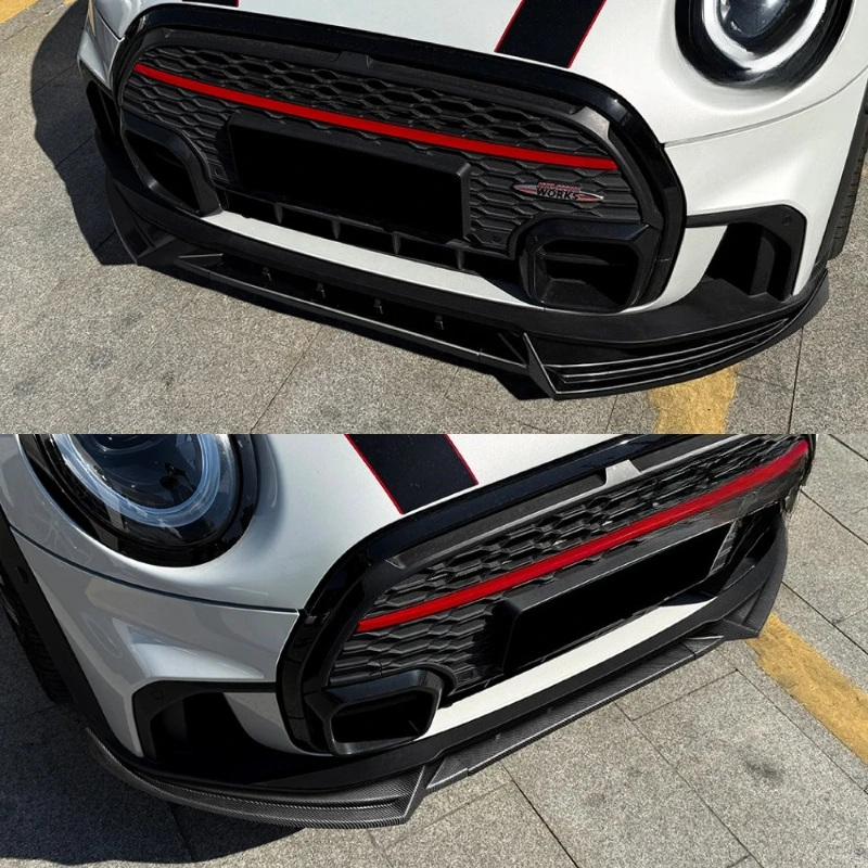 Suitable for Mini Cooper JCW Mini One F55 F56 F57 2022-2023 Front Lip Durable Front Shovel Automobiles Modification Accessories