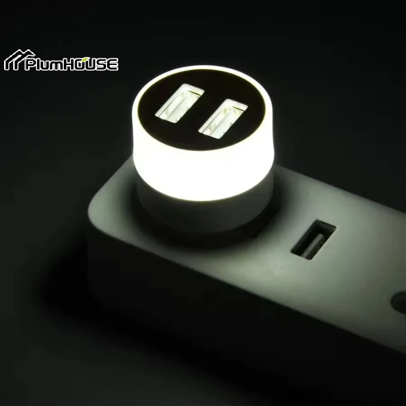 USB Light LED USB Book Lamp Eye Protection Reading Light Computer Reading Lamp Mobile Power Charging Book Lamps Mini Night Light