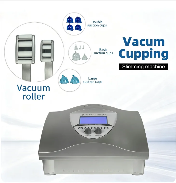 Vacuum Roller Cupping Machine Anti Cellulite Body Slimming Device Lymphatic Drainage Vacuum Suction Cup Therapy Beauty Equipment