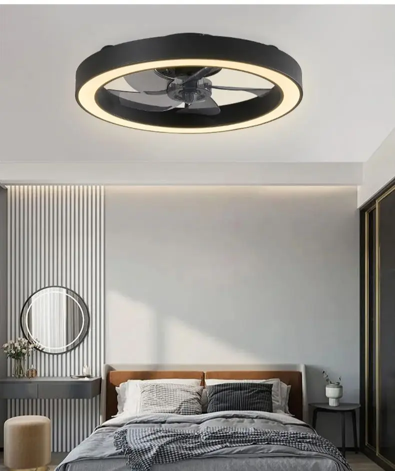 

Ceiling Fan with Light Remote Control LED Sealing Fan Chandelier Silent Dimmable Home Decor Fandelier Indoor for Living Room