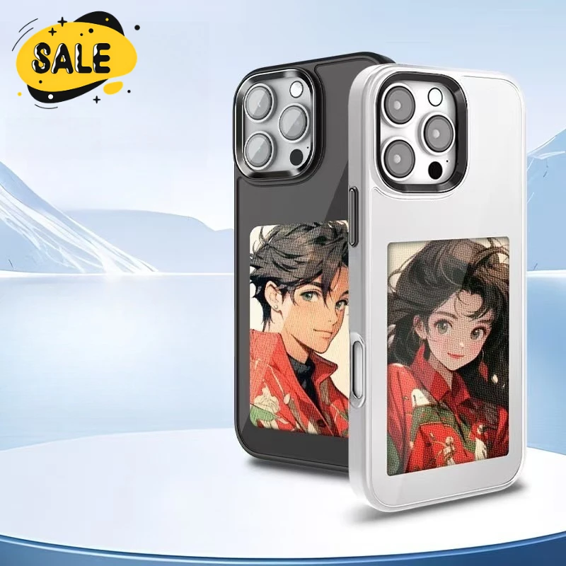 

Custom Four Colors NFC Image Transmission Phone Case for Iphone 16 15 14 13 Pro Max 16plus AI E-ink Screen Protector Cover