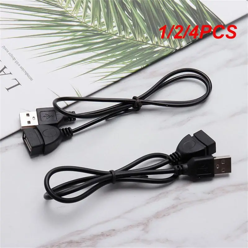 1/2/4PCS USB 2.0 Cable Extension Cable 0.6m/1m/1.5m Wired Data Transmission Cable Display Projector Super High Speed Data