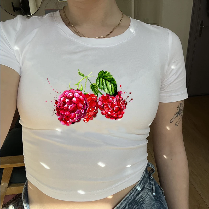 

Женская футболка с принтом Y 2k, Женская короткая рубашка, топы, жилет, Женская Повседневная футболка с рукавом и круглым вырезом