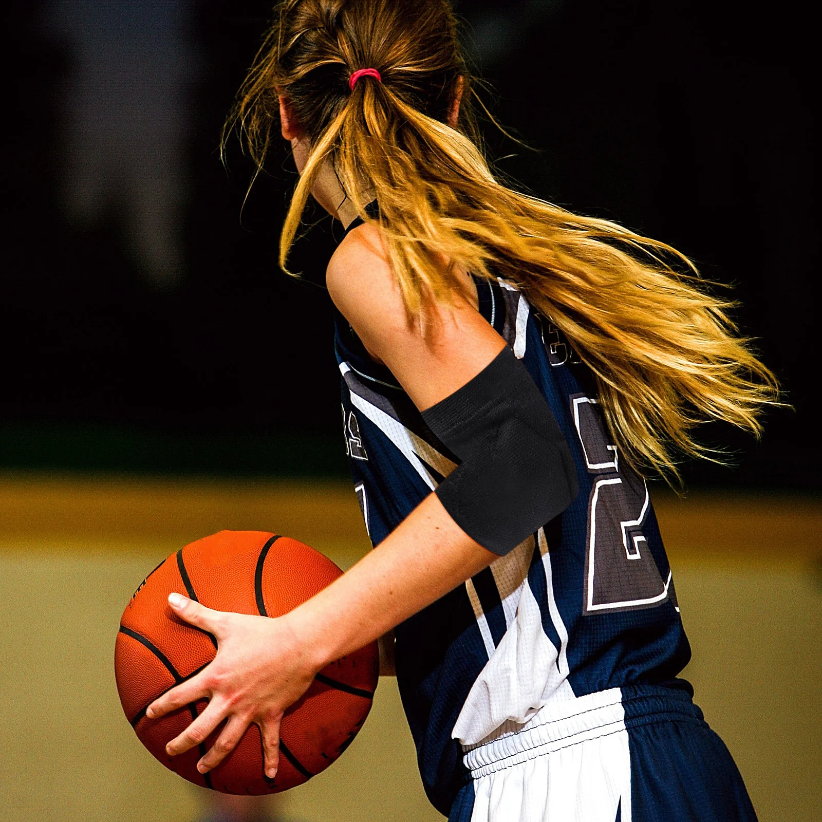 

1Pair Sports Elbow Brace Sponge Sleeve Black Elbow Protection Support Recovery Relief Tendonitis Tennis Weightlifting