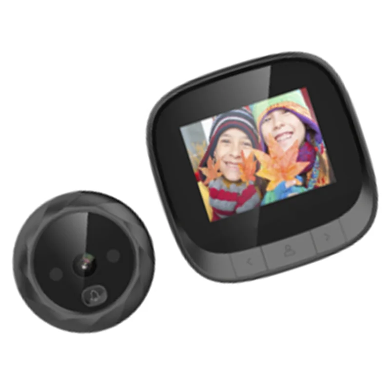 A82Z-Electronic Door Viewer With 2.4-Inch LCD Display, IR Night Vision, Photo Capture Smart Peephole Camera