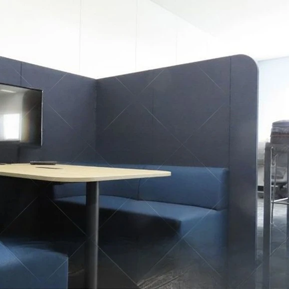 Office Business Reception Rest Area Library Sofa High Back Sofa Partition Restaurant High Back Card Seat