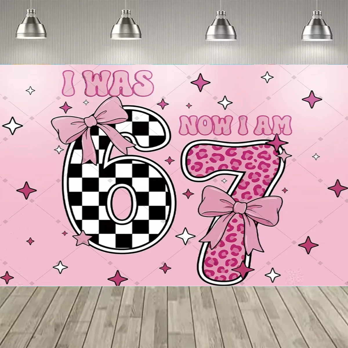 2D Flache Farbige Zahlen ICH BIN JETZT 6, WAR EHER 7 - Themen-Dekoration für Jungen- und Mädchen-Geburtstagsfeiern, Party-Hintergrund, Partyzubehör, Deko-Banner – Detail 7