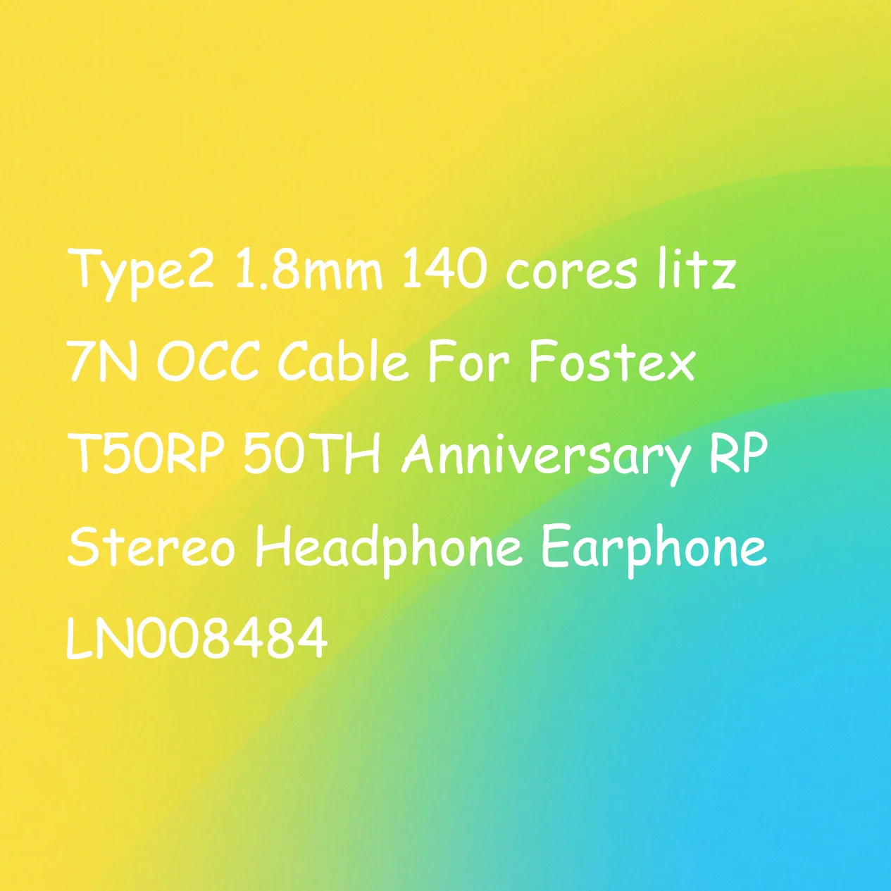 Type2 1.8 มม.140 แกน litz 7N OCC สําหรับ Fostex T50RP 50TH ครบรอบ RP หูฟังสเตอริโอหูฟัง LN008484