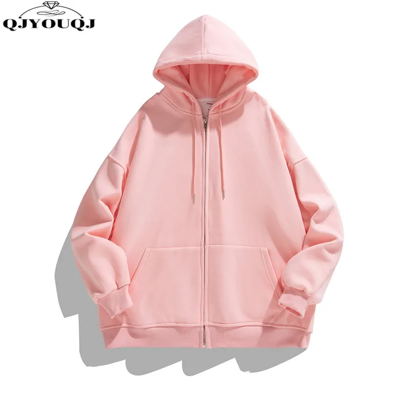 

Autumn and winter Korean version new zipper cardigan hooded slim fit jacket