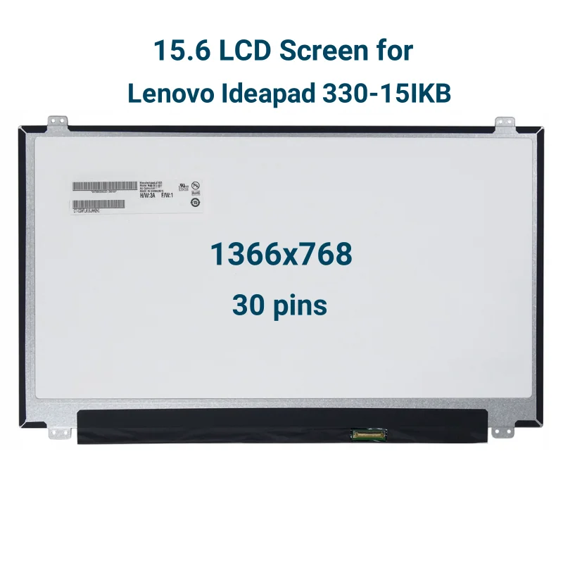 tela lcd para laptop lenovo matriz para lenovo ideapad 33015ikb hd 1366x768 156 display lenovo ideapad 330 15ikb nova substituicao 01