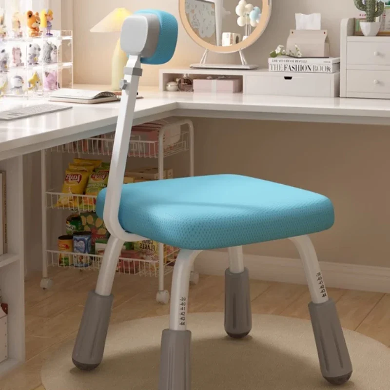 

Adjustable Kids Study Chair Ergonomic Desk Chair Height Stool with Posture Support Home School Swivel Seat for Boys Girls