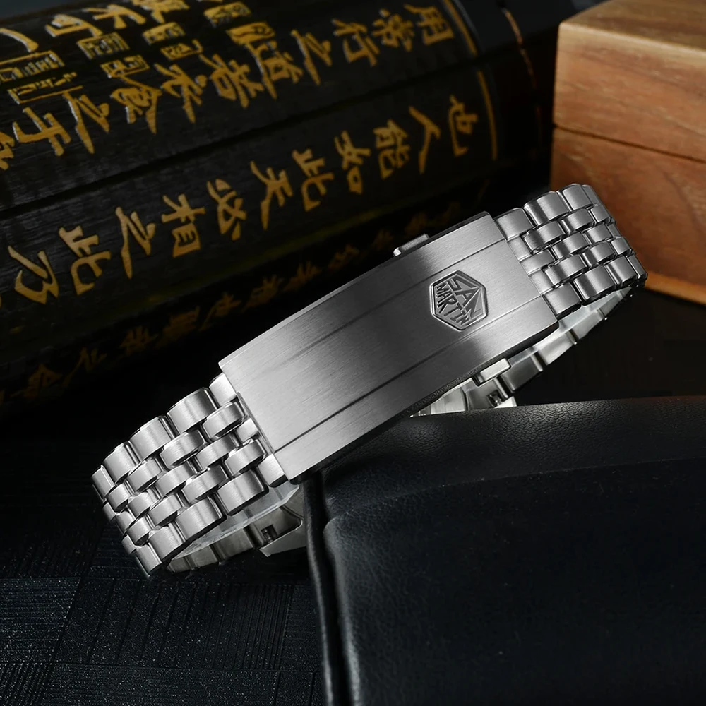 San Martin SN0144CG 39mm Gada Watch Chinese Style Original Design Sunburst JianZhan Miyota 90S5 Automatic Mechanical Men Watches