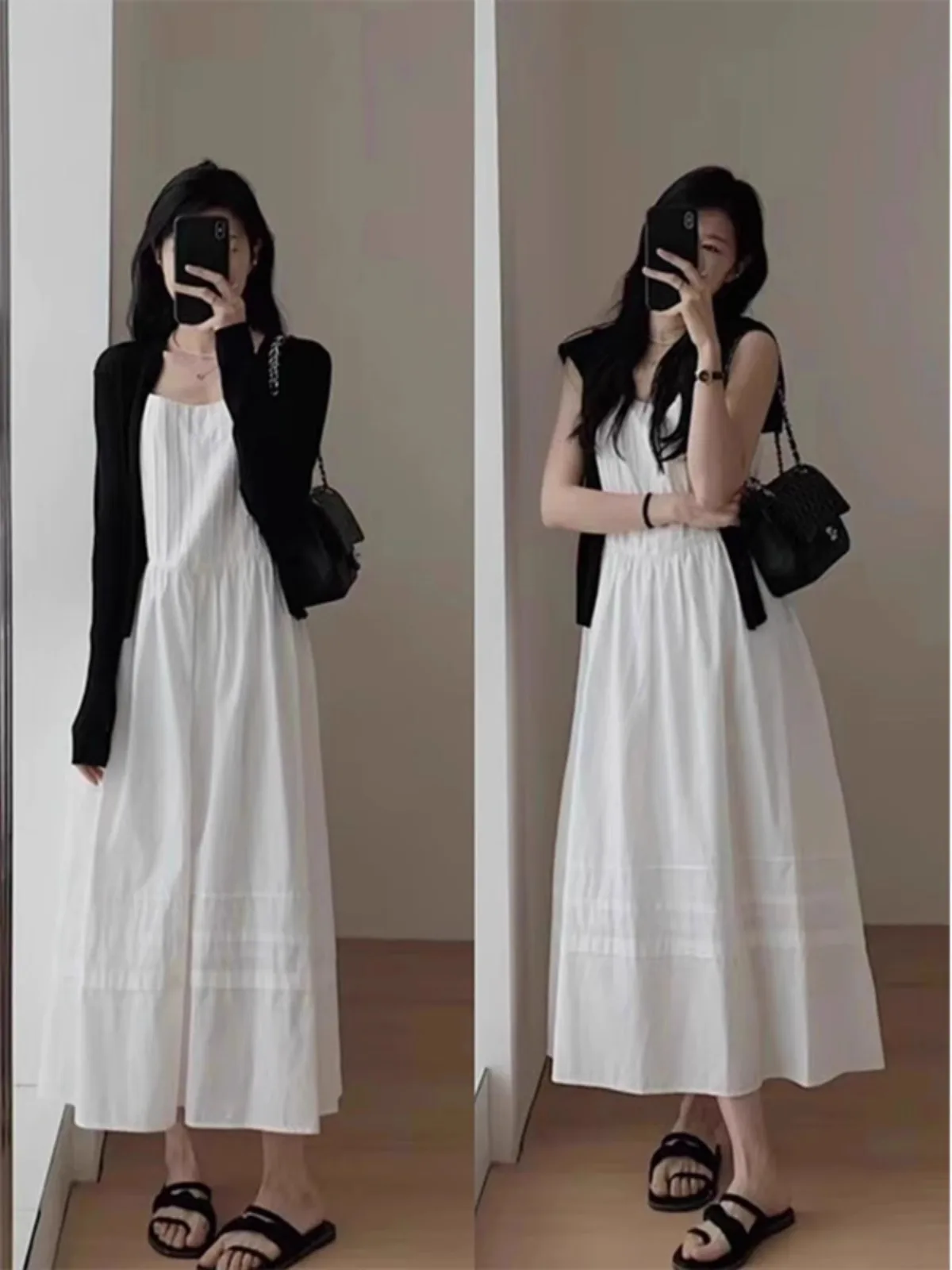 

Модный женский длинный комплект больших размеров с открытым кардиганом, юбка трапециевидной формы с высокой талией, костюм из двух предметов, осенняя одежда