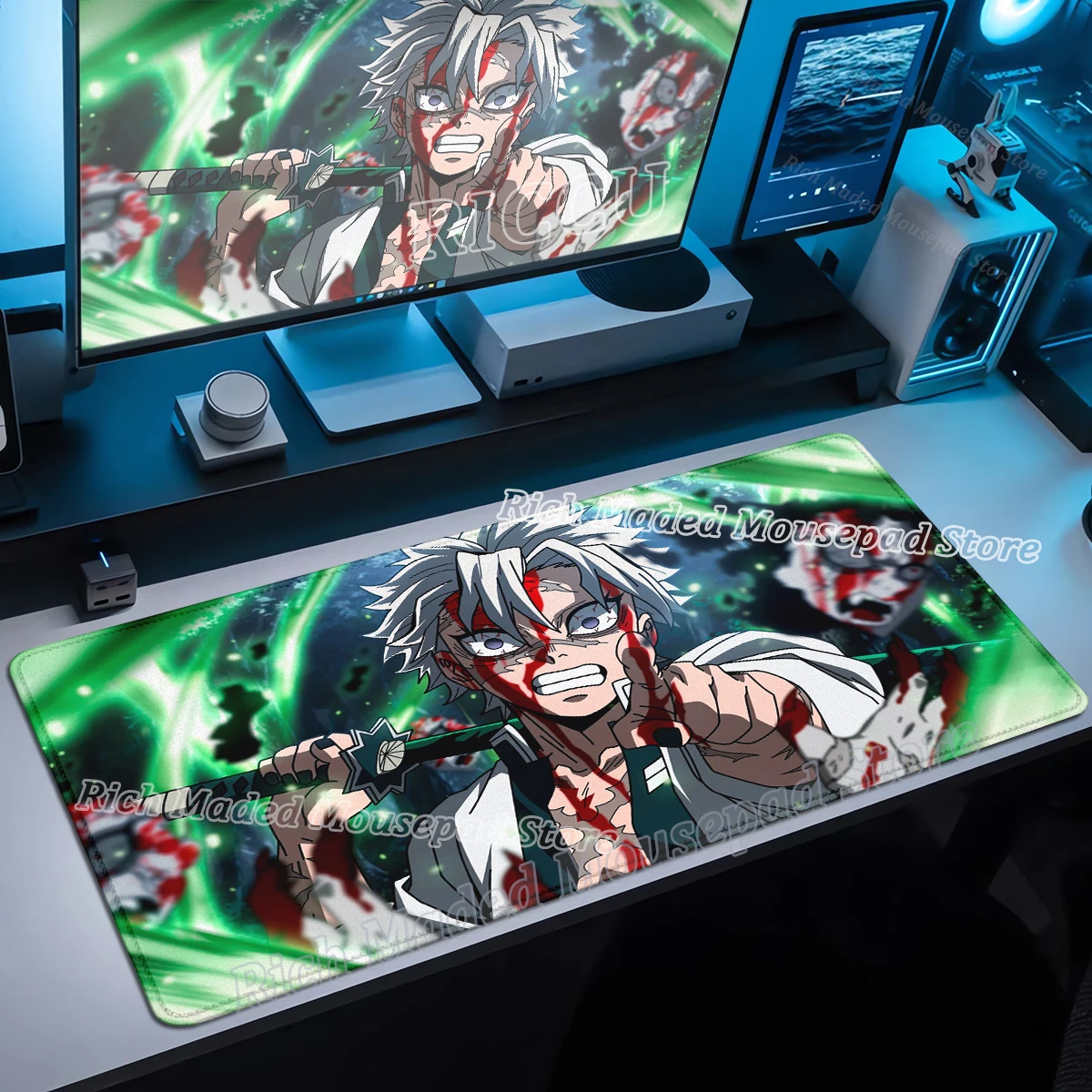 

Demon Slayer Mouse Pad Gaming Laptop Keyboard Mat Xxl Pc Desk Protector Deskmat Gamer Mat Anime Extended Mousepad Pc accessories