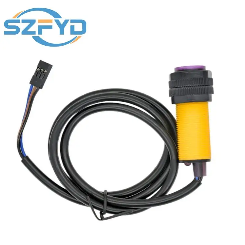 Smart Car Robot E18-D80NK Infrared Obstacle Avoidance Photoelectric Sensor Proximity Switch 3-80cm Detection Range Adjustable