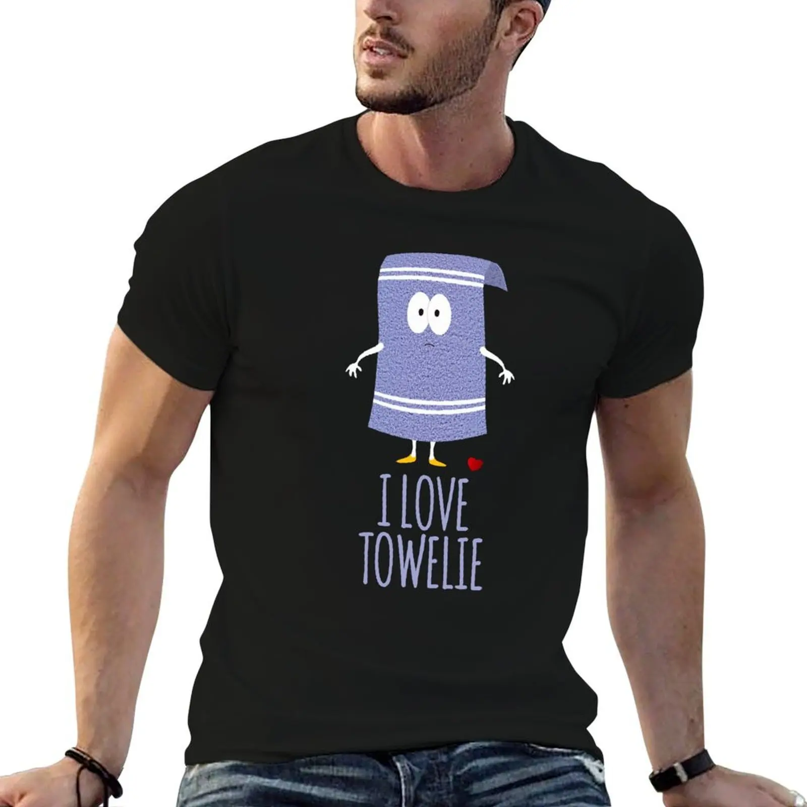 I love Towelie T-Shirt man graphic t shirt funny t shirts man graphic t shirts for man T-shirt