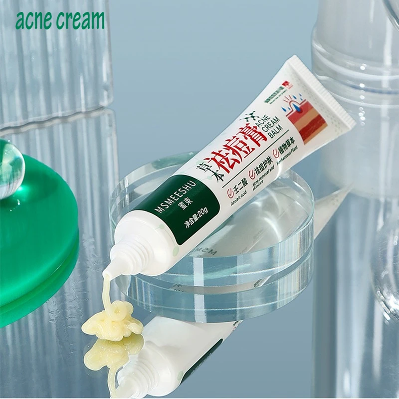 

Herbal acne cream fades acne marks male and female students improves acne refreshes and moisturizes skin portable Skincare