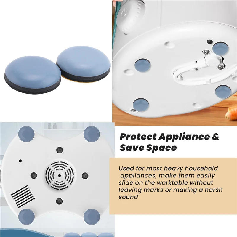 AB43-12 шт. ползунки для кухонной техники для стойки, клейкий выдвижной поднос Caddy, совместимый с большинством кофеварок, фритюрницами