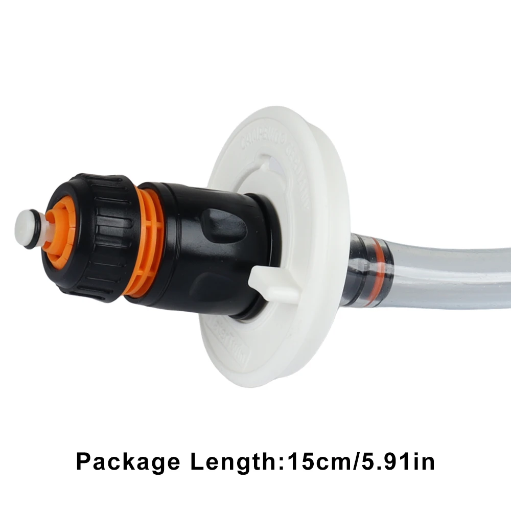 1Set Caravan Wasser Tank Abdeckung Wasser Einlass Adapter Mit Wasser Rohr Joint Hohe Qualität RV Wasser Tank Kappe Füllung zubehör