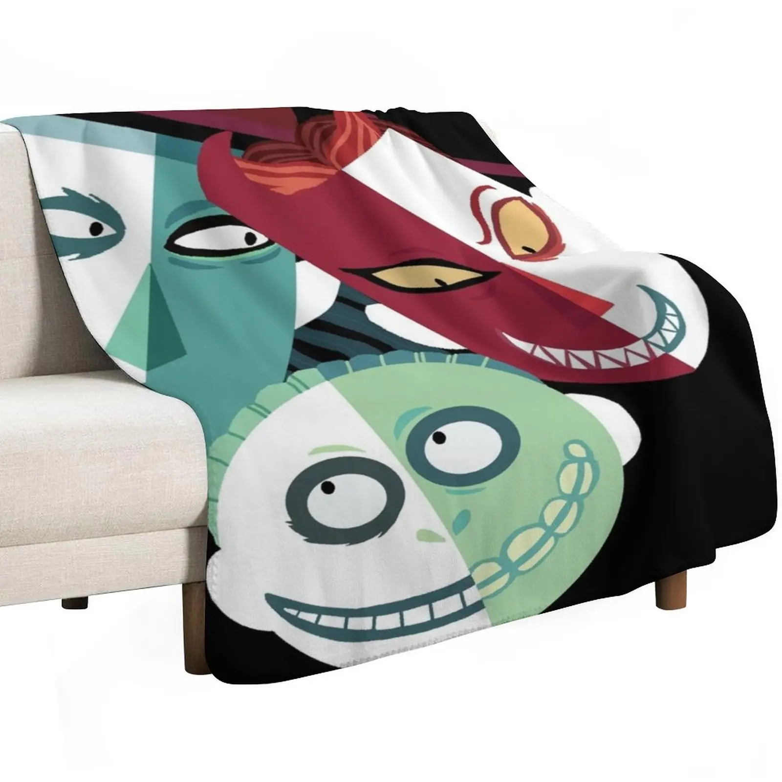 lock shock and barrel Throw Blanket Soft Plaid Sofas Bed linens Moving Decorative Beds Hairy Blankets