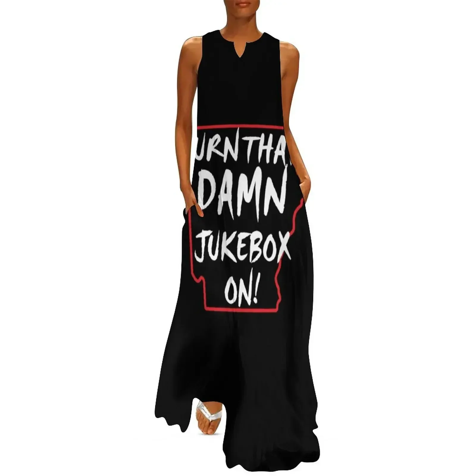 

Turn that Damn Jukebox Long Dress summer women's suit Woman fashion summer clothes for women evening dress Dress