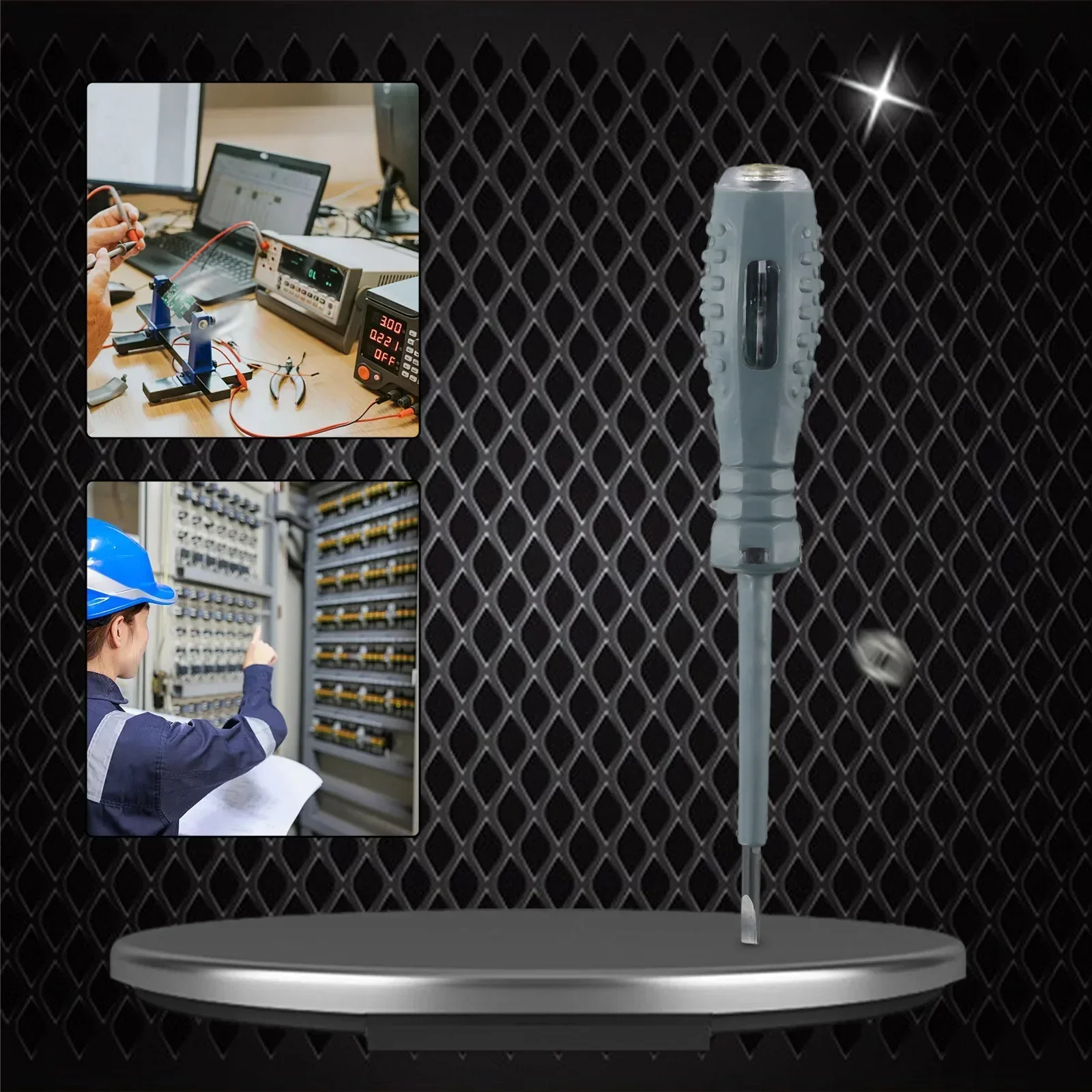 1pc Double Colored Light Screwdriver Electric Pen High-torque High Light Tester Pen Multi-functional Household Screwdriver