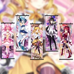 Настенное искусство Puella Magi Madoka Magica, аниме плакаты, асеми, Homura, подвесная живопись Tomoe Mami, холст, печать, домашний декор