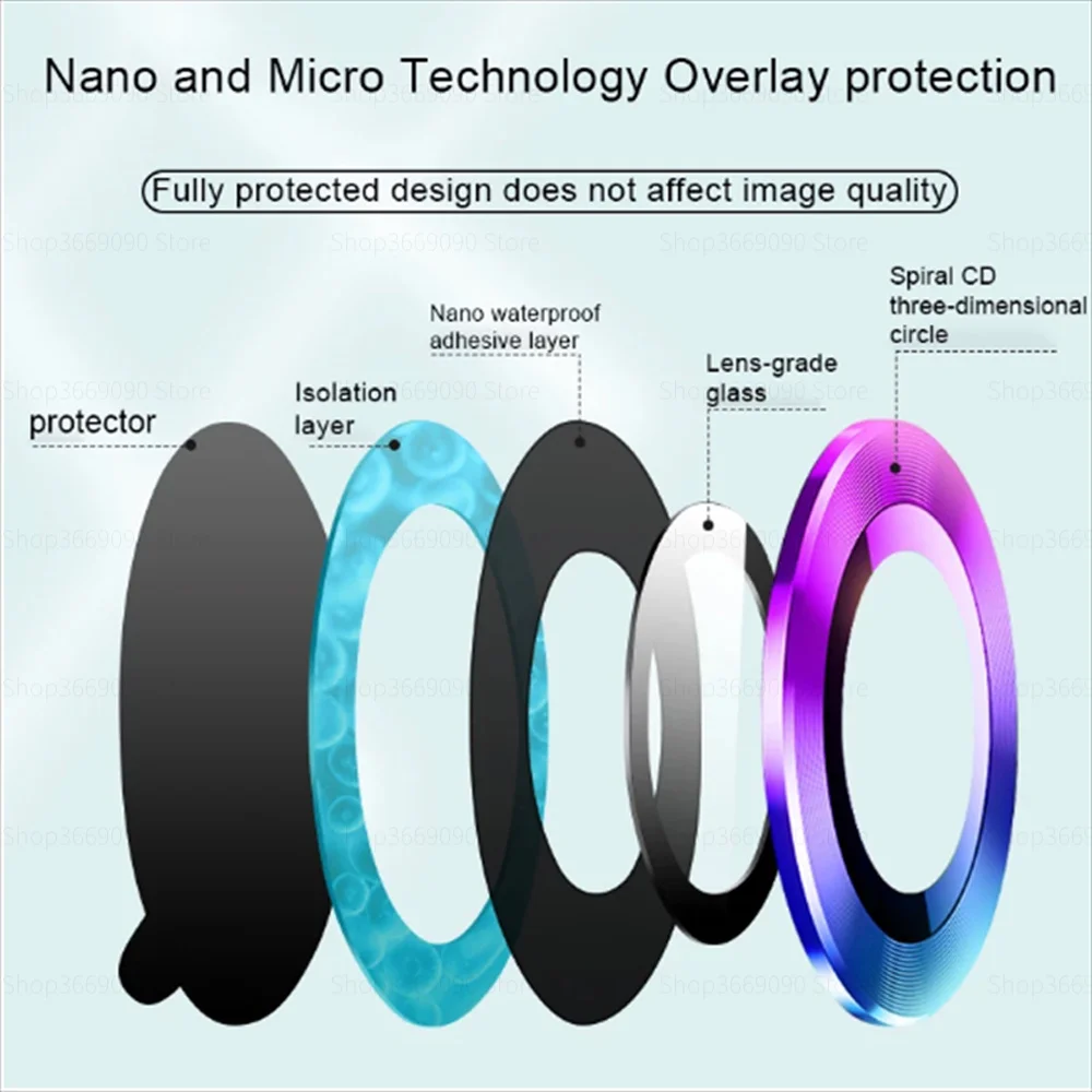 Camera Lens Glass For iPhone 16 Pro Max Plus ifone 16Pro Metal Ring Lens Screen Protector iphone15 ProMax Protective Glass Cover