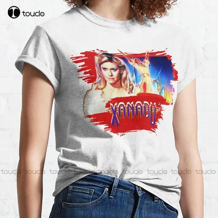 Xanadu - A Million Lights Dancing - Olivia Newton-John - Splash - Red Classic T-Shirt Purple Shirt For Women Christmas Gift New