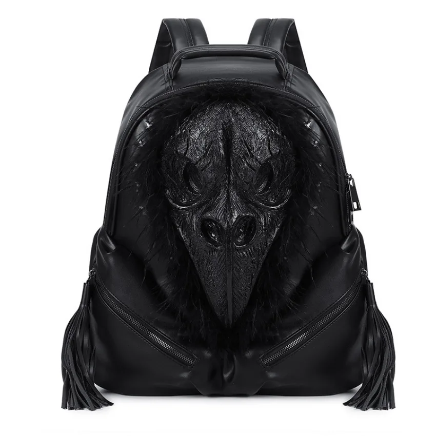 ABOOFAN 1 Pc Mochila Esqueleto Mochila Gótica Calavera 3d Mochila De Terror Mochila Gótica Con Remaches Mochila 3d Mochilas Impermeables Ordenador Portátil Hombre Facultad