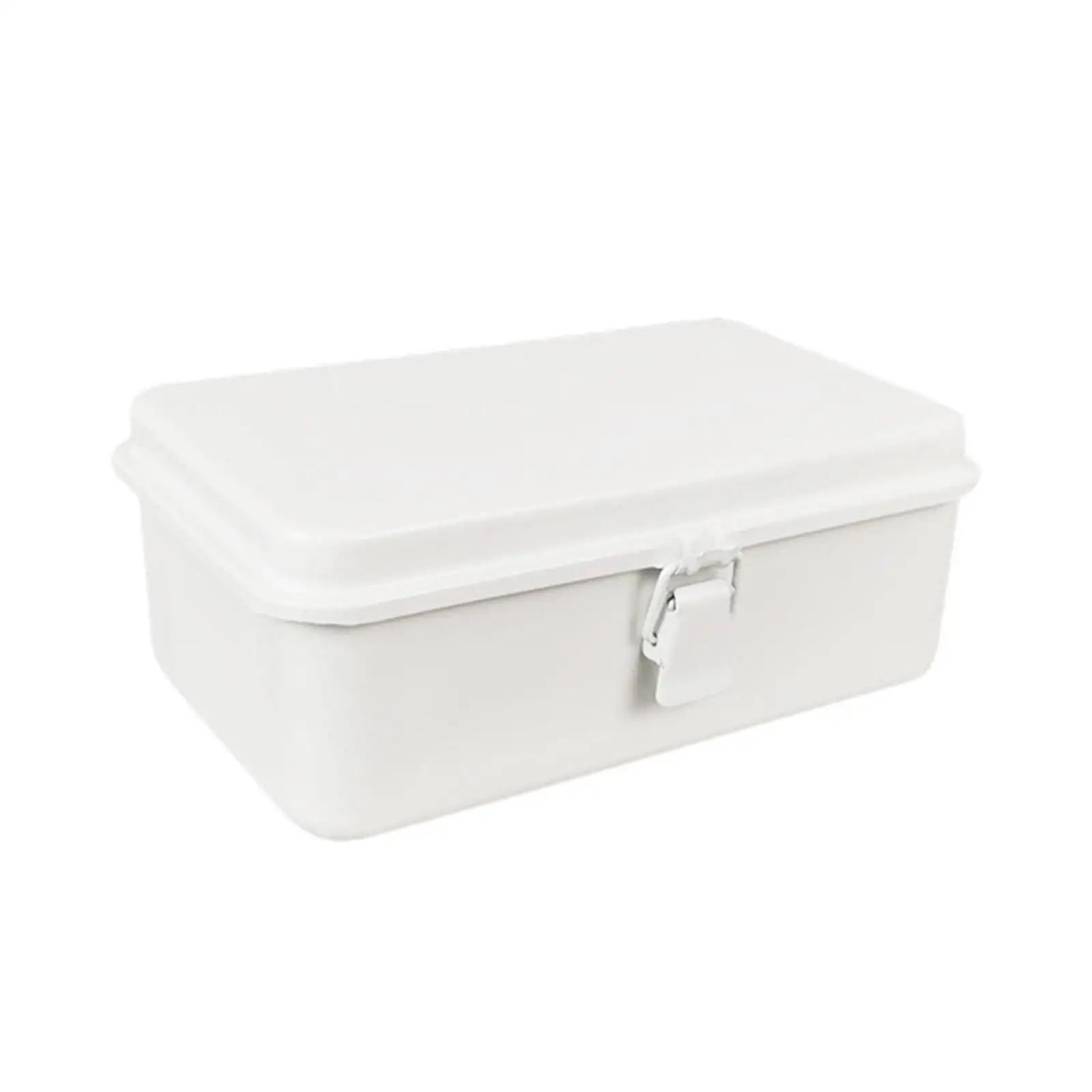 Metal Storage Box Empty Box Vintage Style with Lid Desktop Storage Container Bin for Key Stationery Sticker Tools DIY Crafts