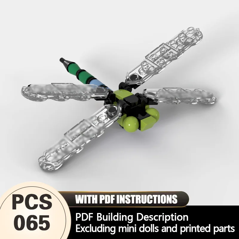 

Creators Animal Series Model MOC Building Bricks Southern Dragonfly Modular Technology Gifts Holiday Assemble Children Toys Suit