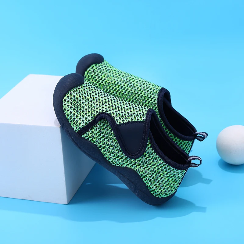 أحذية رياضية للأطفال جيدة التهوية ، أحذية شبكية غير رسمية ، مانعة للانزلاق ، مقاومة للاهتراء ، أولاد وبنات